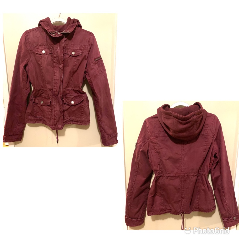 Women’s Empyre Burgundy Hoody Jacket OFFERING FREE SHIPPING!